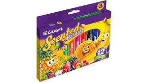 Filc LUXOR Scented Marker, 12 db-os klt, illatos, papír dobozban