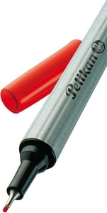 Filc PELIKAN Fineliner 96, vízbázisú tűfilc, 0,4 mm, piros