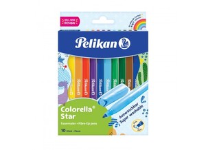 Filckészlet 10 db, PELIKAN Colorella Star C302, 10 különböző szín