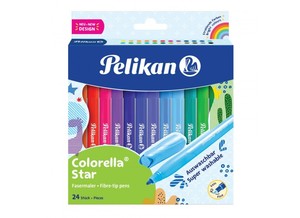 Filckészlet 24 db, PELIKAN Colorella Star C302, 24 különböző szín