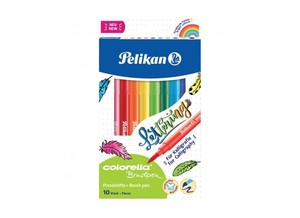 Ecsetfilc 10 db, PELIKAN Colorella, 10 különböző szín,