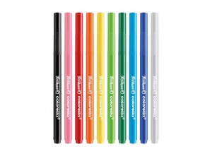 Ecsetfilc 10 db, PELIKAN Colorella, 10 különböző szín,