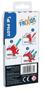 Filckészlet 6 db-os, PILOT Frixion Colors, törölhető, B,L,G,Y,P,R