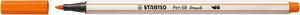 Ecsetfilc, STABILO Pen 68 brush, élénk narancs