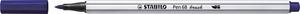 Ecsetfilc, STABILO Pen 68 brush, sötétkék