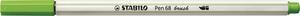 Ecsetfilc, STABILO Pen 68 brush, világoszöld