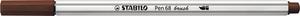 Ecsetfilc, STABILO Pen 68 brush, barna
