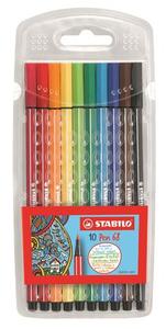 Filckészlet STABILO Pen 6810, vízbázisú, 1 mm, 10 db-os készlet,