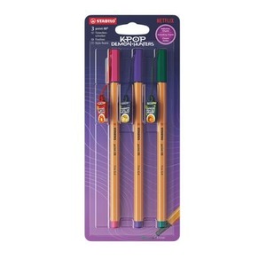 Filck&eacute;szlet STABILO Point 88, K-Pop Huntrix, 3 db-os, 0,4 mm,