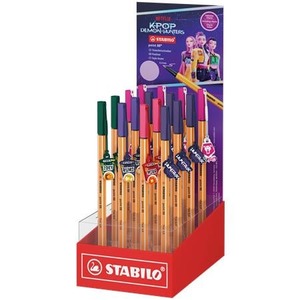 Filck&eacute;szlet STABILO Point 88, K-Pop d&eacute;monvad&aacute;szok, 16 db-os, 0,4 mm,