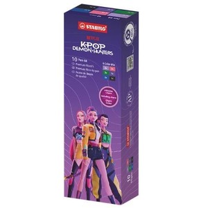 Filck&eacute;szlet STABILO Pen 68, K-Pop d&eacute;monvad&aacute;szok, 10 db-os, 6 sz&iacute;nben