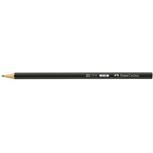 Ceruza 2B, FABER-CASTELL 1111, hatszögletű, fekete testszínű,