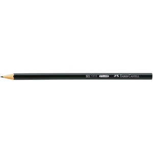 Ceruza HB, FABER-CASTELL 1111, hatszögletű, fekete testszínű