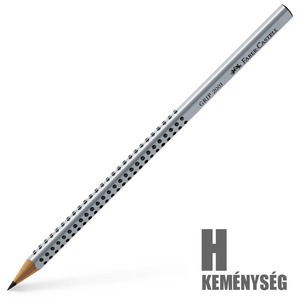 Ceruza H, FABER-CASTELL Grip 2001, háromszögletű, ezüst testszínű