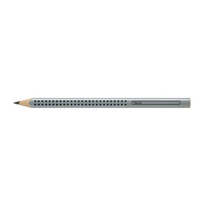 Ceruza B, FABER-CASTELL Grip 2001 Jumbo, háromszögű, ezüst test,
