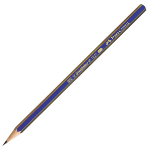 Ceruza HB, FABER-CASTELL 1221, Goldfaber, hatszögletű, kék/arany.