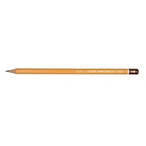 Ceruza HB, KOH-I-NOOR 1500, hatszögű, sárga, lakozott külsővel