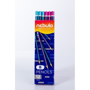 Ceruza B, NEBULO, háromszögű, festett fatesttel