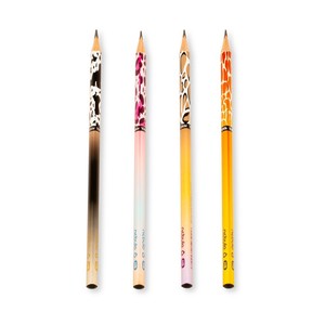 Ceruza HB, NEBULO, h&aacute;romsz&ouml;gű, vegyes &aacute;llatmint&aacute;s testtel