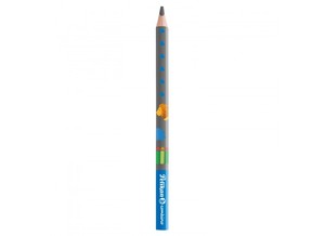 Ceruza B, PELIKAN Combino, háromszögű, vastag, kék,
