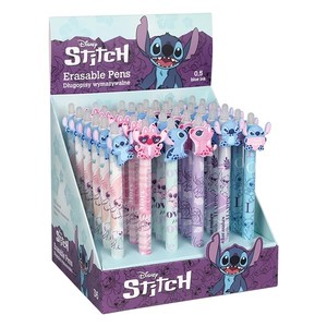 Golyóstoll, COLORINO Stitch Pastel, nyomógombos, kék íráskép