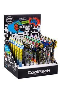 Golyóstoll, COLORINO CoolPack Boys II, radírozható, kék íráskép