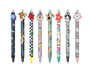 Golyóstoll, COLORINO CoolPack Girls II, radírozható, kék íráskép