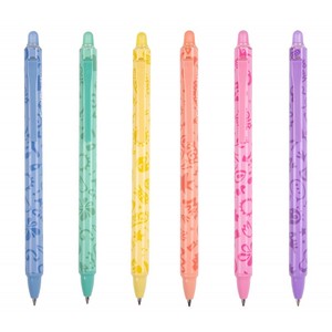 Golyóstoll, COLORINO CoolPack Pastel, radírozható, kék íráskép