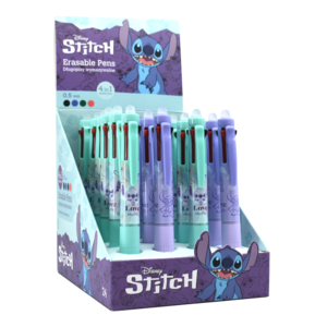 Golyóstoll, COLORINO Stitch Pastel, radírozható, 4 színű, 2 minta,