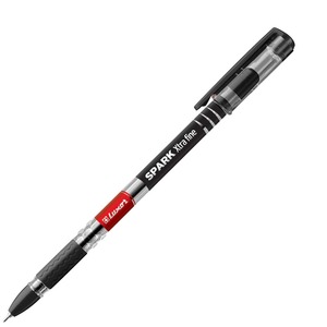 Golyóstoll LUXOR Spark Xtra fine, kupakos, gumírozott, 0,5 mm fekete