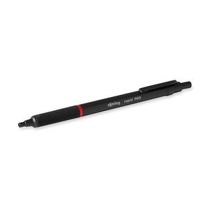 Golyóstoll ROTRING Rapid Pro, fémtestű, nyomógombos, 1 mm, fekete