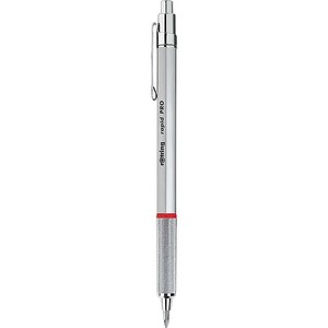 Golyóstoll ROTRING Rapid Pro, fémtestű, nyomógombos, 1 mm, ezüst