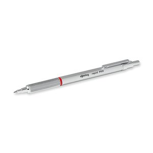Golyóstoll ROTRING Rapid Pro, fémtestű, nyomógombos, 1 mm, ezüst