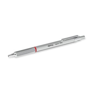 Golyóstoll ROTRING Rapid Pro, fémtestű, nyomógombos, 1 mm, ezüst