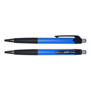 Golyóstoll SPOKO 0112 ReLeaf, nyomógombos, kék írás, kék test,