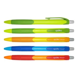 Golyóstoll SPOKO 0111 ReLeaf Fruity, nyomógombos, kék írás, vegyes,