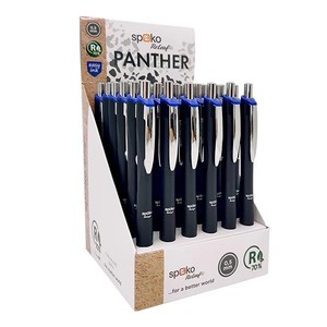Golyóstoll SPOKO 0161 ReLeaf Panther Nature, kék írás, vegyes színek