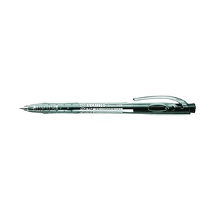 Golyóstoll STABILO Liner 308, nyomógombos, 0,38 mm, fekete