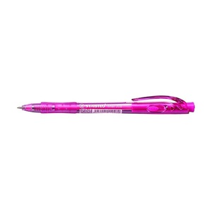 Golyóstoll STABILO Liner 308, nyomógombos, 0,38 mm, pink