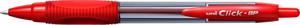 Golyóstoll UNI XSB-R7 Click, 0,3 mm, nyomógombos, piros