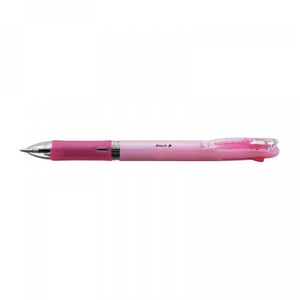 Golyóstoll ZEBRA Clip on Slim, 4C, nyomógombos, 4 színű, pink test