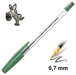 Goly&oacute;stoll ZEBRA N-5200, kupakos, műanyagtestű, 0,7 mm, z&ouml;ld