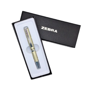 Golyóstoll ZEBRA SL-F1, összecsukható, arany test, kék írás