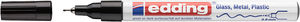 Lakkfilc EDDING 780, kúpos, 0,8 mm, fémtest, fekete