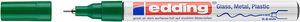 Lakkfilc EDDING 780, kúpos, 0,8 mm, fémtest, zöld