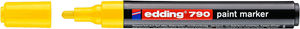 Lakkfilc EDDING 790, kúpos, 2-4 mm, műanyagtestű, sárga