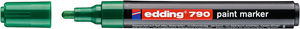 Lakkfilc EDDING 790, kúpos, 2-4 mm, műanyagtestű, zöld