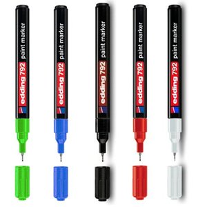 Lakkfilc EDDING 792, kúpos, 0,8 mm, műanyagtestű, kék