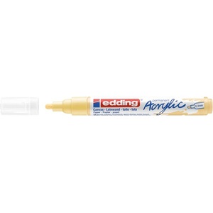 Akril marker, EDDING 5100, M (2-3 mm), pasztell sárga (915)
