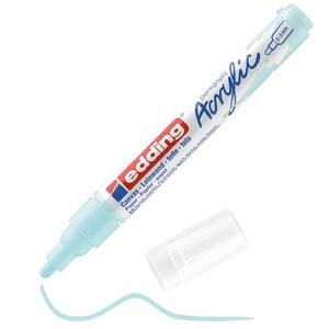 Akril marker, EDDING 5100, M (2-3 mm), pasztell kék (916)